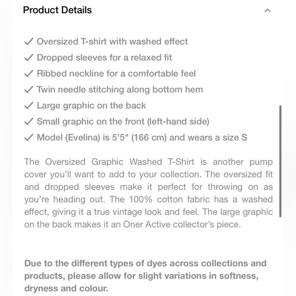 🆕 Oner Active Oversized Graphic Washed T-Shirt ~ ICED GREEN - Picture 5 of 9